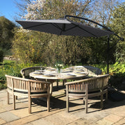 Grey Cantilever Patio Parasol