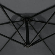 Grey Cantilever Parasol with Square Base