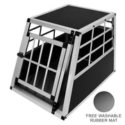 Small Single-Door Car Dog Crate for Travel
