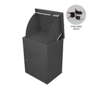 Grey Outdoor Parcel Post Box